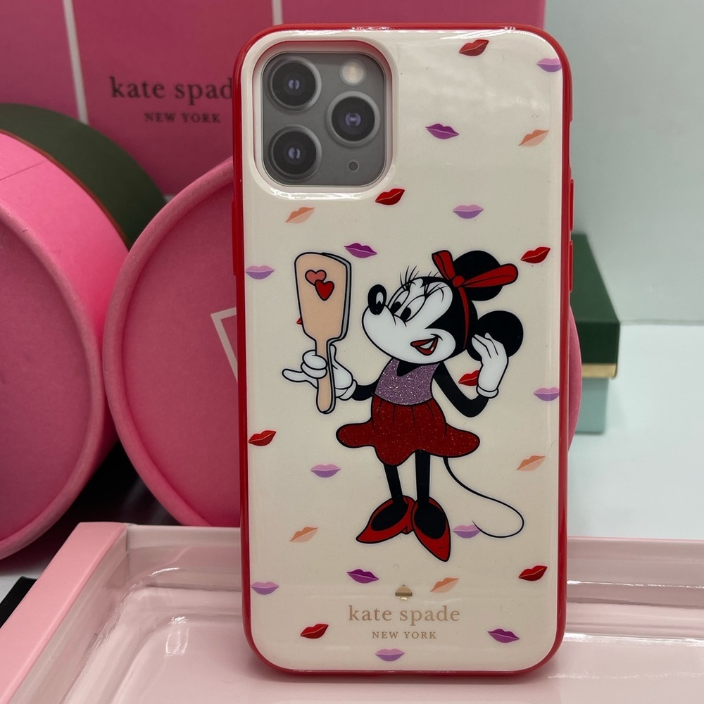 Kate Spade & Disney Minnie Mouse Iphone 11 PRO Case In Box Color Palevelmulti - Picture 5 of 16